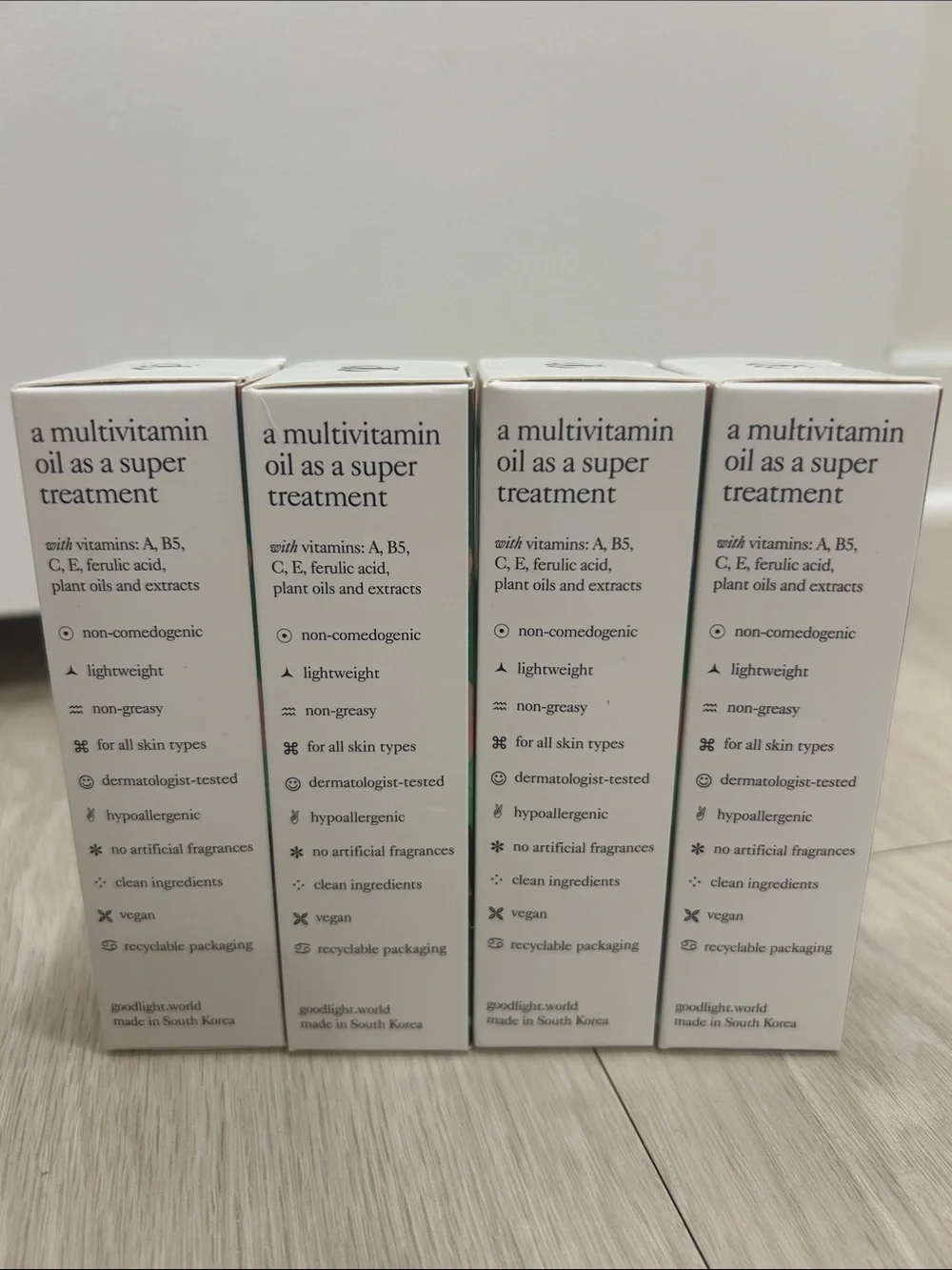 Good Light (NWT) Alphabet Facial Oil Set of 4